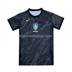 Camisola Brasil Guarda-redes Homem Equipamento Segundo 2024 Manga Curta